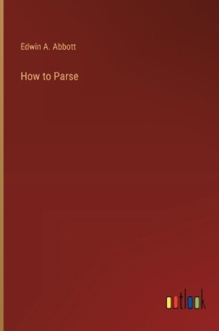 Cover of How to Parse