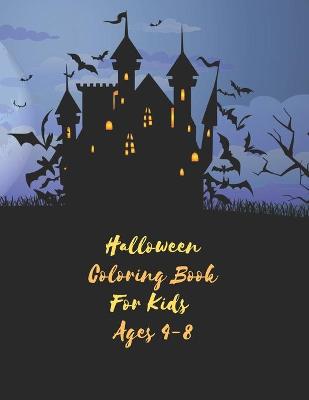 Book cover for Halloween Coloring Book For Kids Ages 4-8