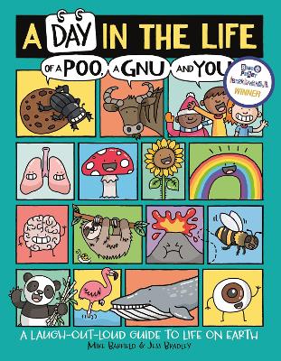 Book cover for A Day in the Life of a Poo, a Gnu and You (Winner of the Blue Peter Book Award 2021)