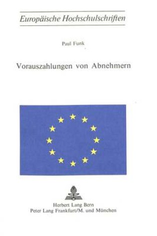 Cover of Vorauszahlungen Von Abnehmern