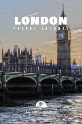 Cover of Travel journal London 100 pages diary blank lined notebook 6" x 9"