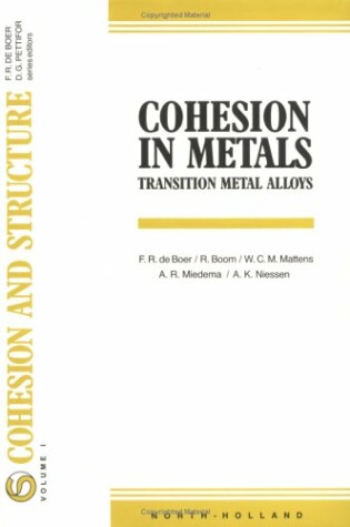Cover of Cohesion in Metals
