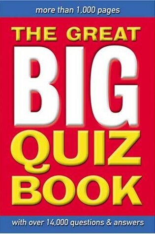 Cover of Great Big Quiz Book