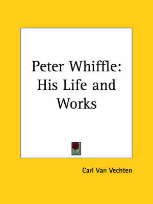 Book cover for Peter Whiffle: His Life and Works (1927)