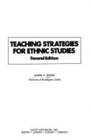 Cover of Teaching Strategies for Ethnic Studies