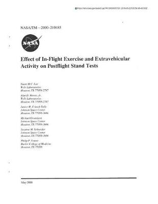 Cover of Effect of In-Flight Exercise and Extravehicular Activity on Postflight Stand Tests