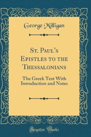 Cover of St. Paul's Epistles to the Thessalonians