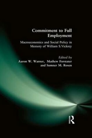 Cover of Commitment to Full Employment