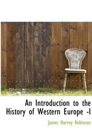 Cover of An Introduction to the History of Western Europe -I