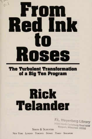 Cover of From Red Ink to Roses