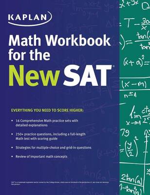 Book cover for Kaplan Math Workbook for the New SAT