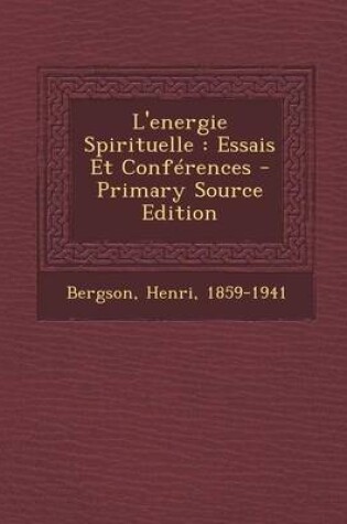 Cover of L'energie Spirituelle