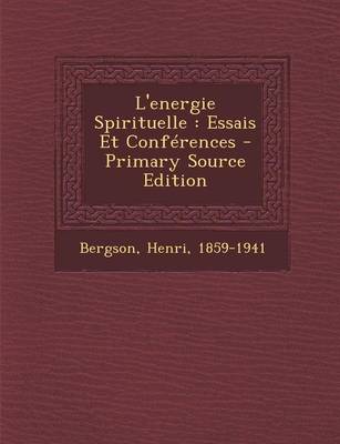 Book cover for L'energie Spirituelle