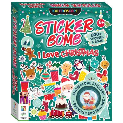 Book cover for Kaleidoscope Sticker Bomb I Love Christmas!