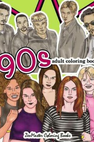 Cover of 90s Adult Coloring Book