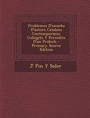 Book cover for Problemes D'Escachs D'Autors Catalans Contemporanis