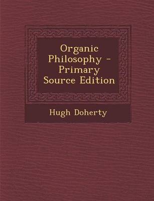 Book cover for Organic Philosophy