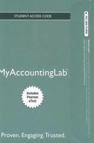 Cover of NEW MyAccountingLab with Pearson eText --  Access Card -- for PH's Fed Taxation 2013 Comprehensive