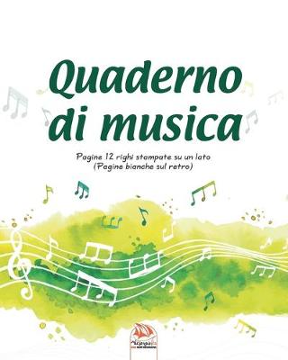 Book cover for Quaderno di musica - 12 righi