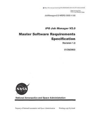 Book cover for Master Software Requirements Specification