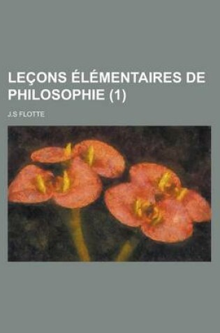 Cover of Lecons Elementaires de Philosophie (1)