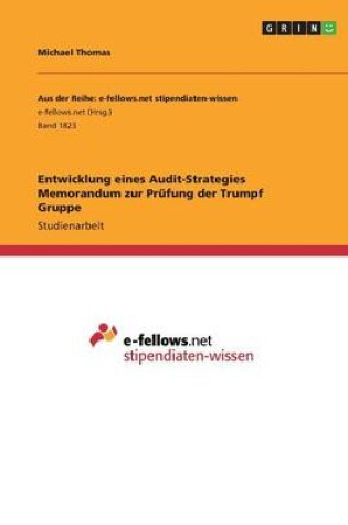 Cover of Entwicklung eines Audit-Strategies Memorandum zur Prüfung der Trumpf Gruppe