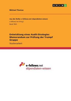 Book cover for Entwicklung eines Audit-Strategies Memorandum zur Prüfung der Trumpf Gruppe