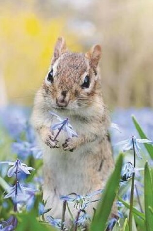 Cover of Chipmunk with a Flower - Lined Notebook with Margins - 5