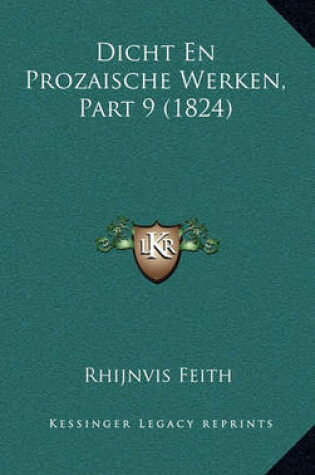 Cover of Dicht En Prozaische Werken, Part 9 (1824)