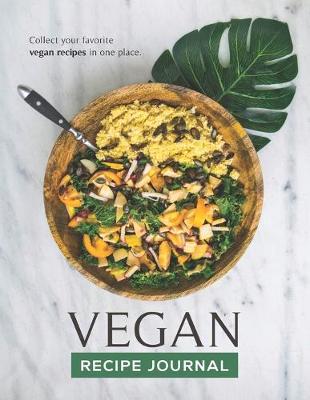 Book cover for The Vegan Recipe Journal