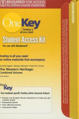 Cover of OneKey Blackboard, Student Access Kit, Heritage of Western Civilization, Combined