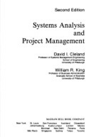 Cover of Systems Analysis and Project Management