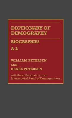 Book cover for Dictionary of Demographies/Biographies A-L