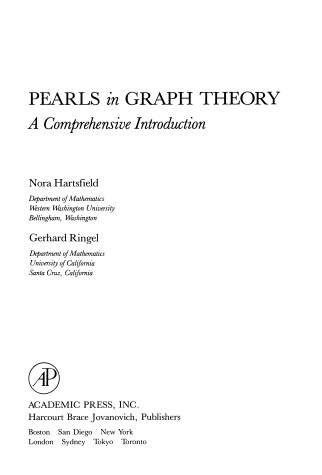 Cover of Pearls in Graph Theory