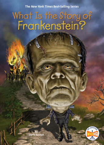 Book cover for What Is the Story of Frankenstein?