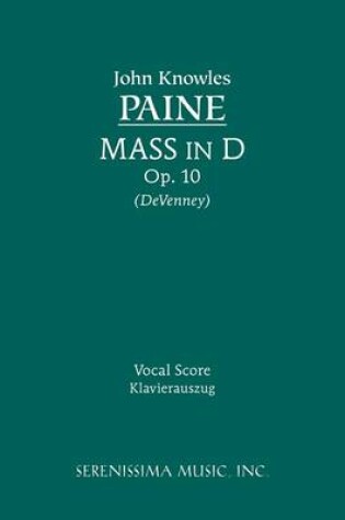 Cover of Mass in D, Op. 10 - Vocal Score