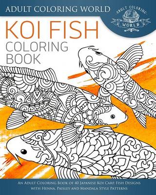 Book cover for Koi Fish Coloring Book