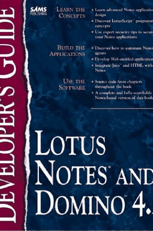 Cover of Lotus Notes and Domino Server 4.5 Developer's Guide