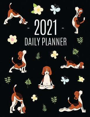 Book cover for Dog Yoga Planner 2021