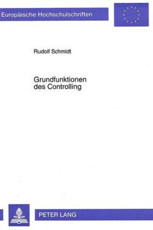 Cover of Grundfunktionen Des Controlling