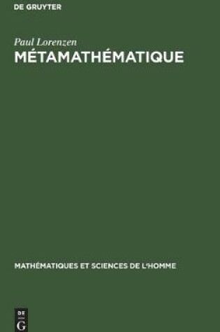 Cover of Metamathematique