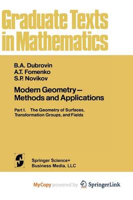 Book cover for Modern Geometry - Methods and Applications