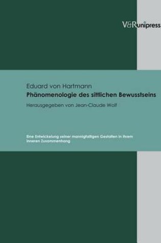 Cover of Phanomenologie des sittlichen Bewusstseins