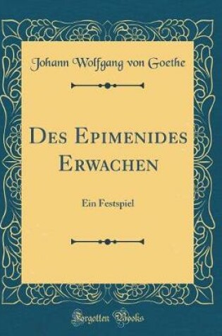 Cover of Des Epimenides Erwachen