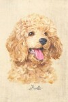 Book cover for Poodle Dog Portrait Notebook