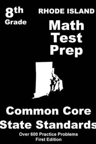 Cover of Rhode Island 8th Grade Math Test Prep