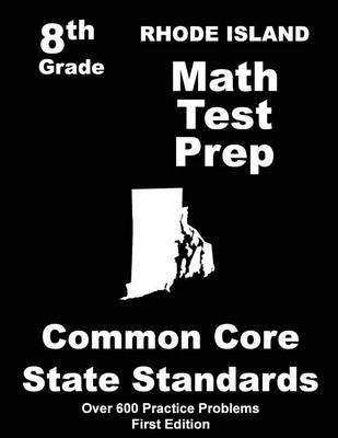 Book cover for Rhode Island 8th Grade Math Test Prep