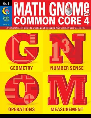 Book cover for The Math Gnome and Common Core 4, Grade 1