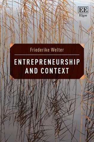 Cover of Entrepreneurship and Context