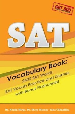 Cover of SAT Vocabulary Book - 2400 SAT Words, SAT Vocab Practice and Games with Bonus Flashcards